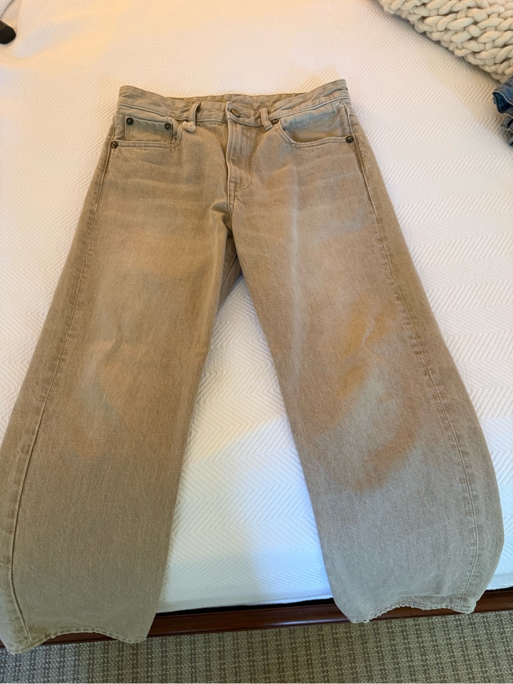 R13 Women's Straight-Leg Jeans in Light Brown